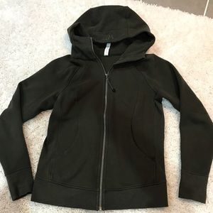 Lululemon Scuba Hoodie olive green sz 8